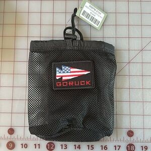 GORUCK mesh water bottle pocket black